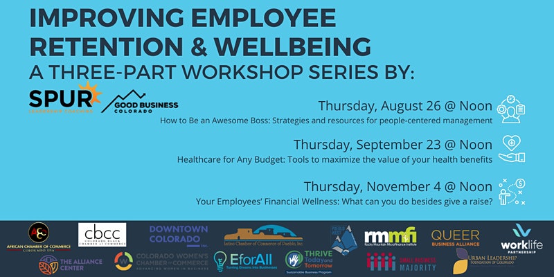 Event banner - Improving Employee Wellbeing—A Three-Part Workshop Series